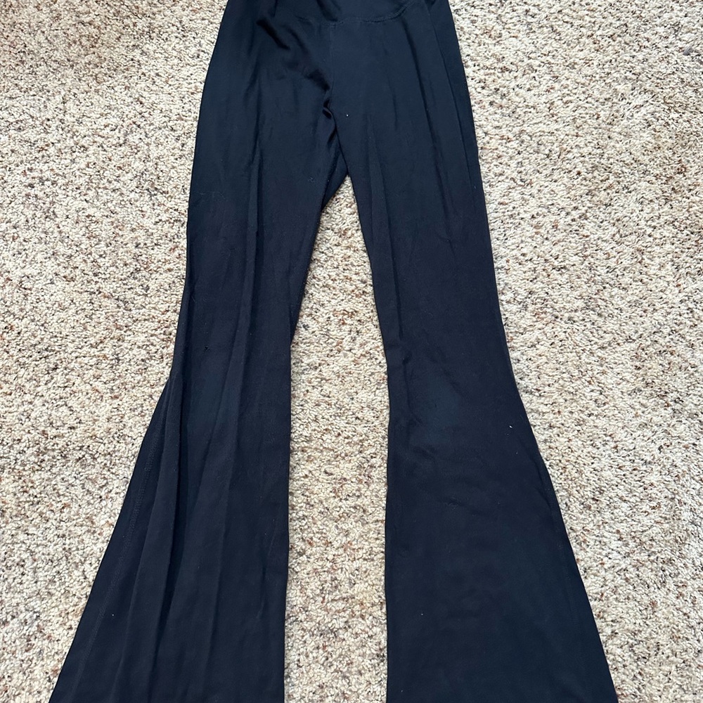 Abercrombie Kids Black Flared Leggings